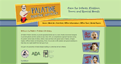 Desktop Screenshot of palatinepediatricdentist.com