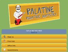 Tablet Screenshot of palatinepediatricdentist.com